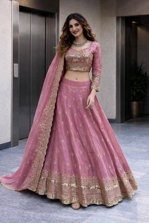 NEW Launching Designer SSC 703 Silk Pink Bridal lehenga choli in Hyderabad